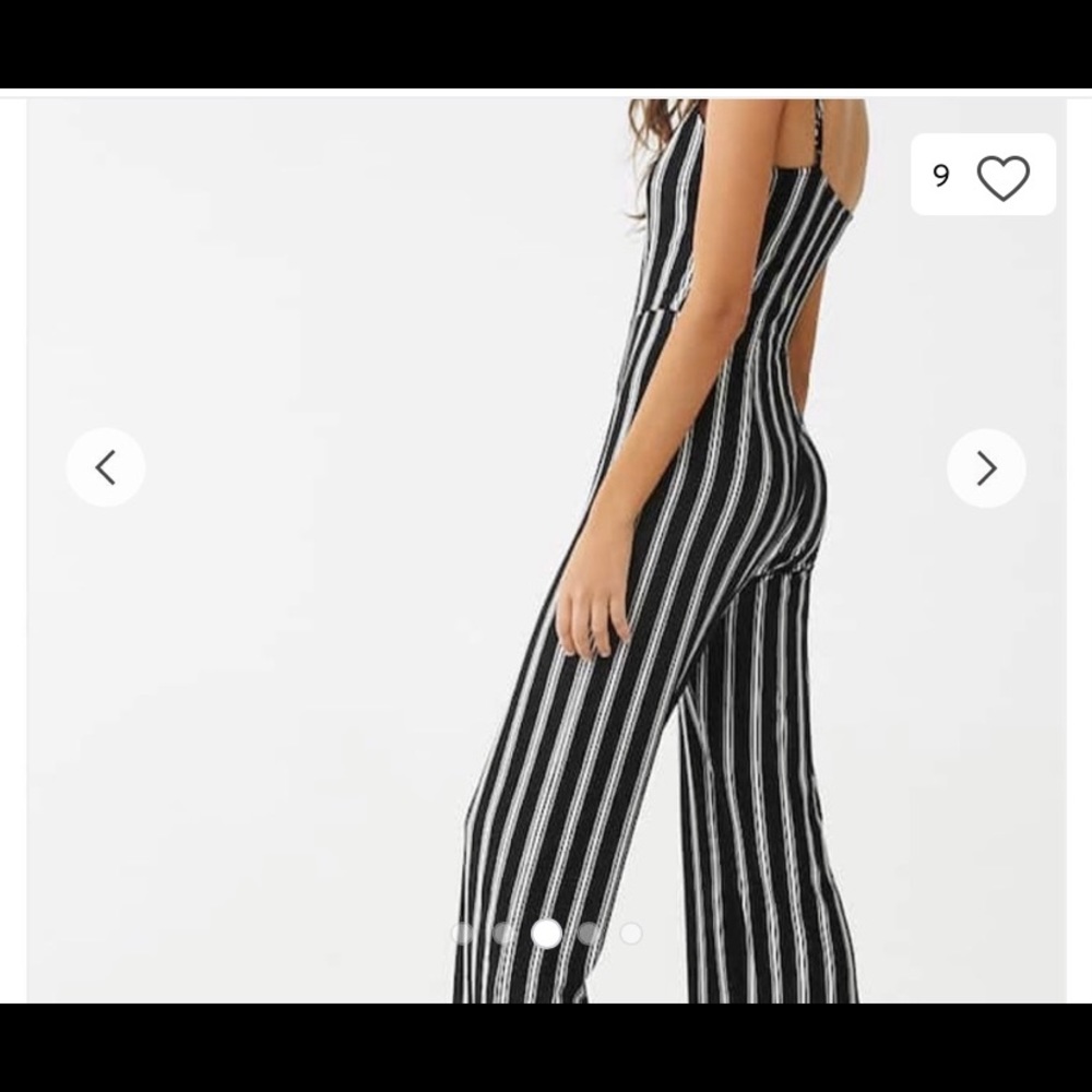 Forever 21 spaghetti strap belted jumpsuit